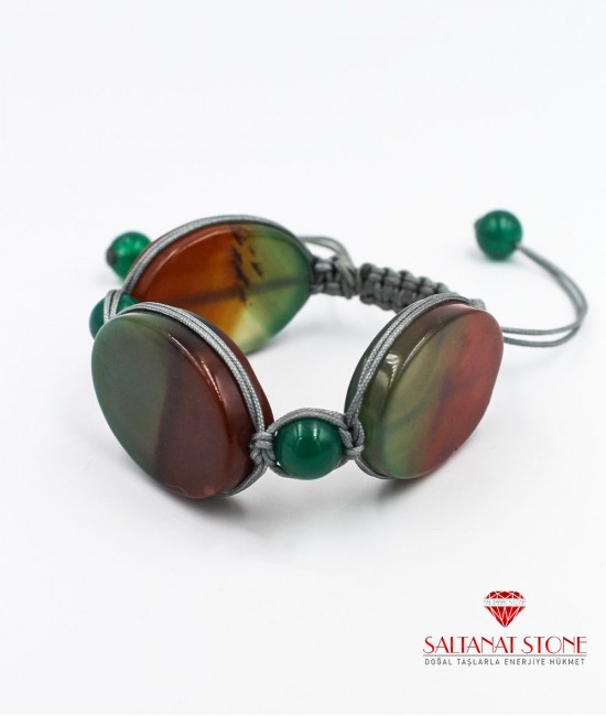 Makrome Örgü Akik Bayan Bileklik - BSV01336BB