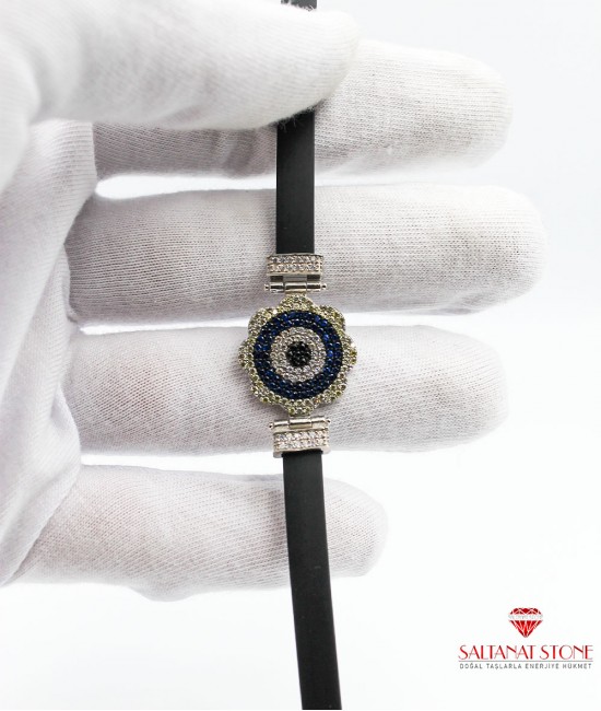 Nazar Boncuklu Gümüş Bayan Bileklik - BSV01318BB