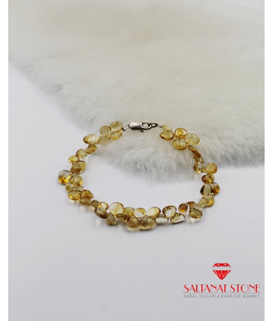 Sitrin Taşlı Bayan Bileklik - BSR02034BB