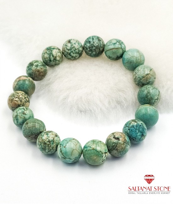 Turkuaz Taşlı Bayan Bileklik - BSV01836BB