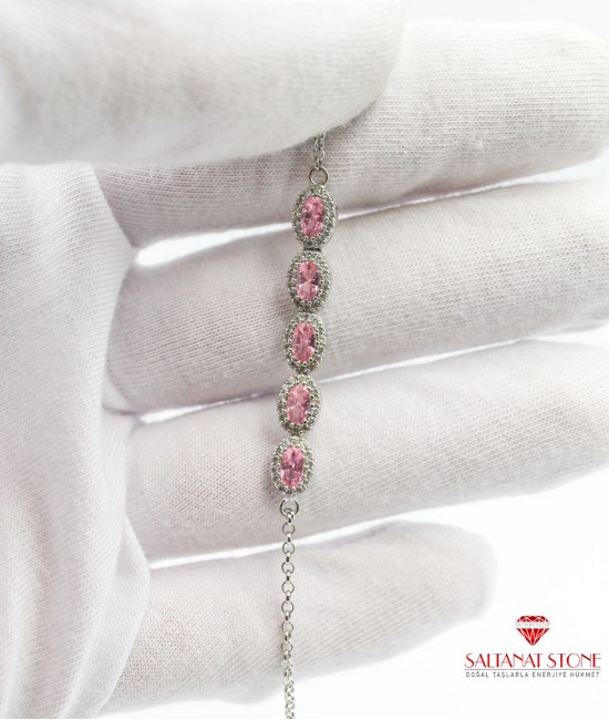 Zirkon Taşlı Gümüş Bayan Bileklik - BSV01297BB