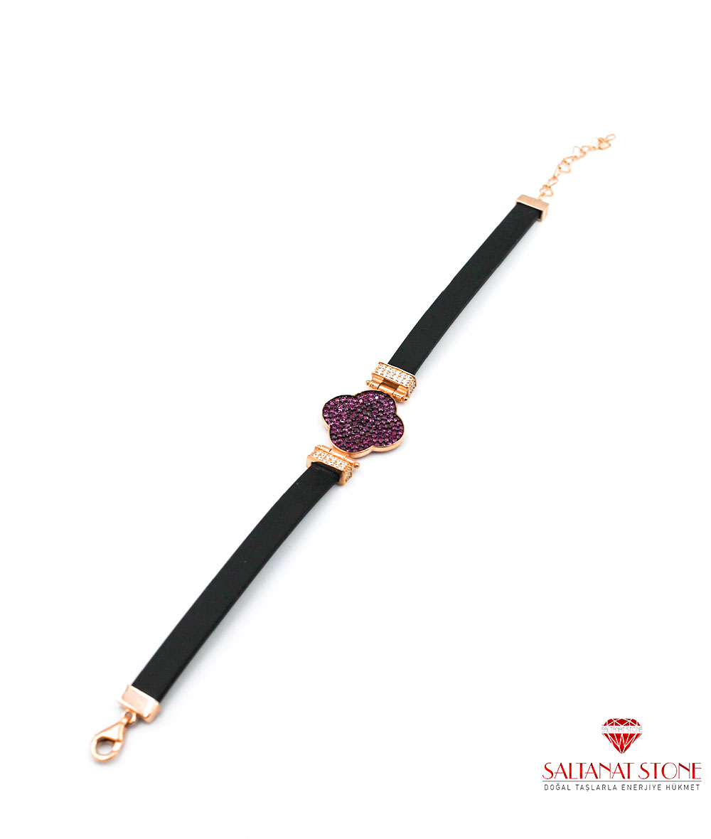 Zirkon Taşlı Rose Kaplama Gümüş Bayan Bileklik - BSV01309BB Zirkon Taşlı Rose Kaplama Gümüş Bayan Bileklik - BSV01309BB