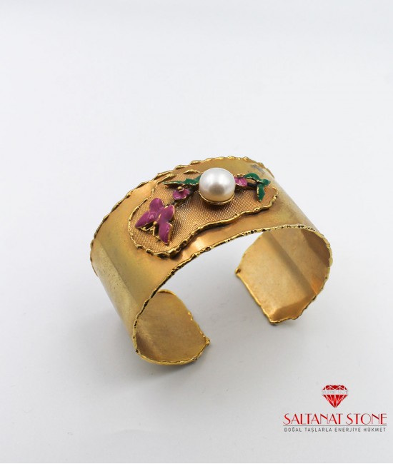 İnci ve Mine İşlemeli Bayan Bileklik - BSV01483BB