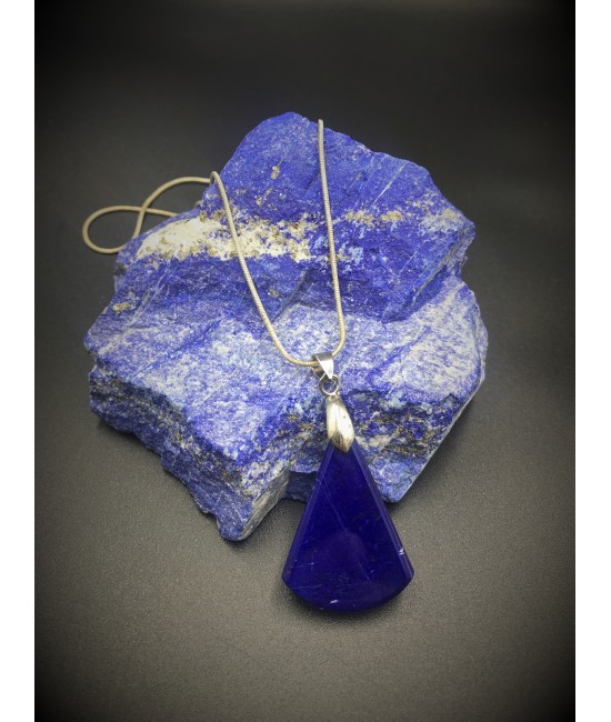 Lapis Lazuli Taşlı Kadın Kolyeucu - BSR001KKU