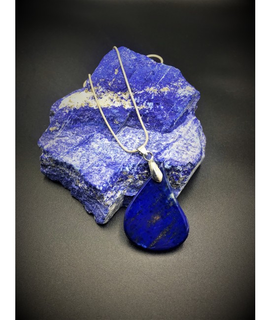 Lapis Lazuli Taşlı Kadın Kolyeucu - BSR007KKU