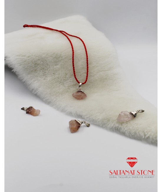 Morganit Doğaltaşlı Bayan Kolyeucu - BSR02059KU