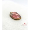 Rodokrozit Taşlı Altın Kaplama Bronz Kadın Kolyeucu - BSM01022