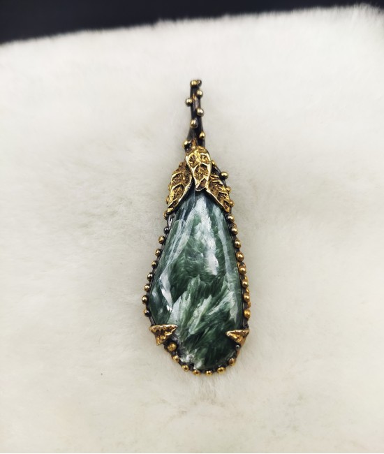 Serafinit 925 Ayar Gümüş Bayan Kolye Ucu-BSR0063KKU