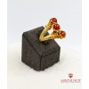 Jade Taşlı Altın Kaplama Bronz Bayan Yüzük - BSV01081BY