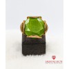 Jade Taşlı Altın Kaplama Bronz Bayan Yüzük - BSV01152BY