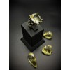 Lemon Topaz Taşlı Rodium Kaplama 925 Ayar Gümüş Elişi Bayan Yüzük - RY00179