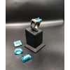 Mavi Taşlı Özel Tasarım Bayan Gümüş Yüzük-BSR0052K-Y