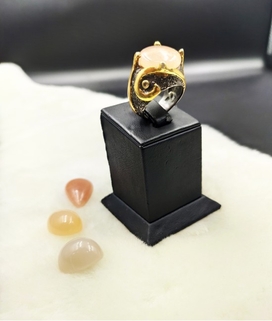 Milky Aytaşı Özel Tasarım Bayan Gümüş Yüzük-BSR0054K-Y