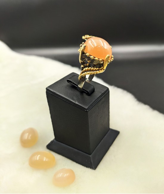 Milky Aytaşı Özel Tasarım Bayan Gümüş Yüzük-BSR009K-Y