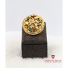 Otantik Model Altın Kaplama Bronz Bayan Yüzük - BSV01141BY