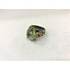 Yeşil Amatist Taşlı Rodium Kaplama 925 Ayar Gümüş Elişi Bayan Yüzük - RY00183