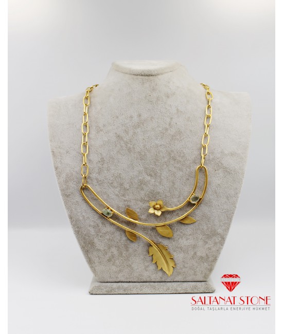 Altın Kaplama Bayan Kolye - BSR02227BK