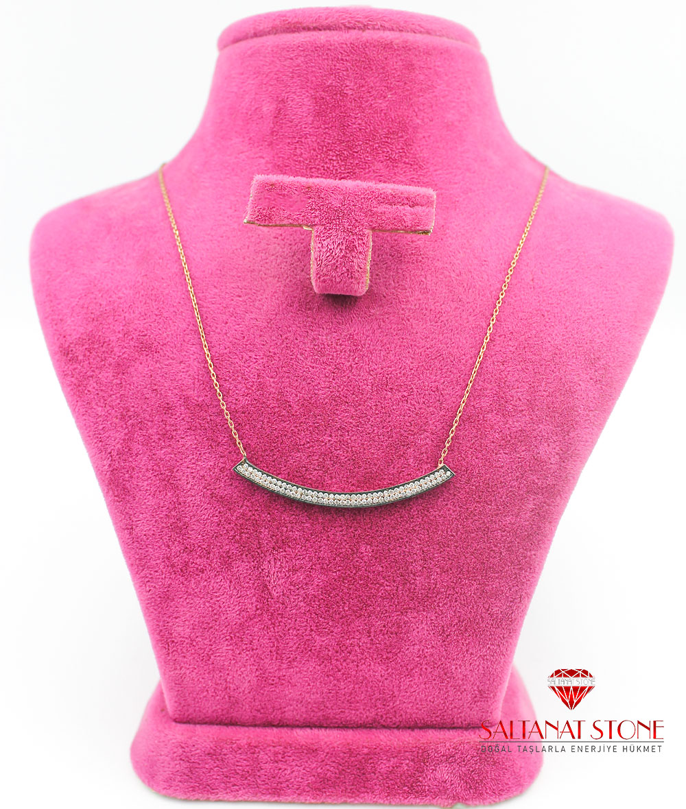 Gümüş Bayan Kolye - BSV01362BK Gümüş Bayan Kolye - BSV01362BK