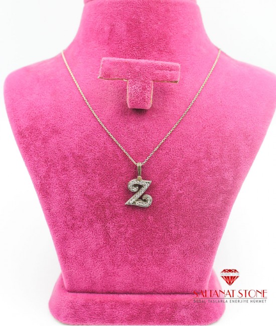 Gümüş Bayan Kolye - BSV01363BK