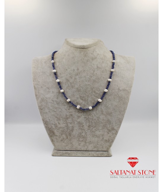 Jade ve İncili Bayan Kolye - BSR02216BK