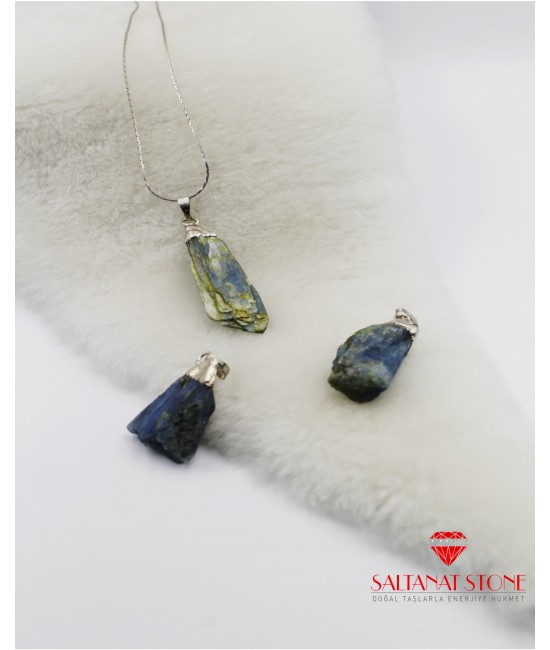 Kyanit Taşlı Bayan Kolye - BSR02193BK