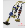Lapis ve Yeşim Taşlı Bayan Kolye - BSR02217BK Lapis ve Yeşim Taşlı Bayan Kolye - BSR02217BK