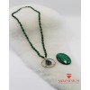 Malahit Taşlı Bayan Kolye - BSR02119BK