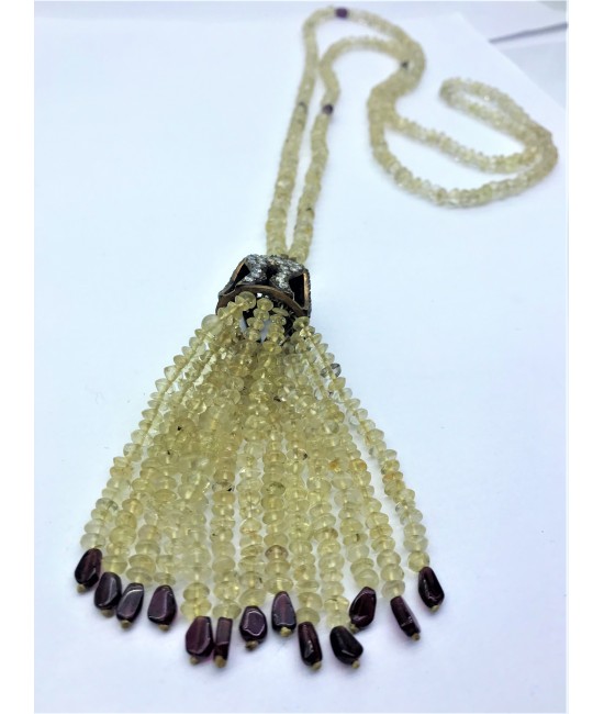 Sitrin Taşlı Bayan Kolye - BSR0024KK