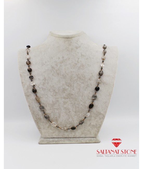 Rutil Kuvars Bayan Kolye - BSR02099BK