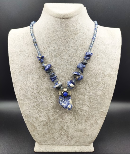 Sodalit Taşlı Kolye-BSR0091BKY