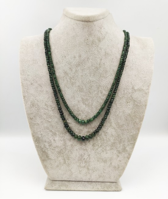 İkili Zümrüt Kolye-BSR0054BKY