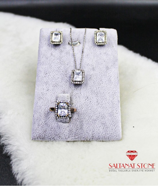 Gümüş Bayan Takı Seti - BSR01136KU