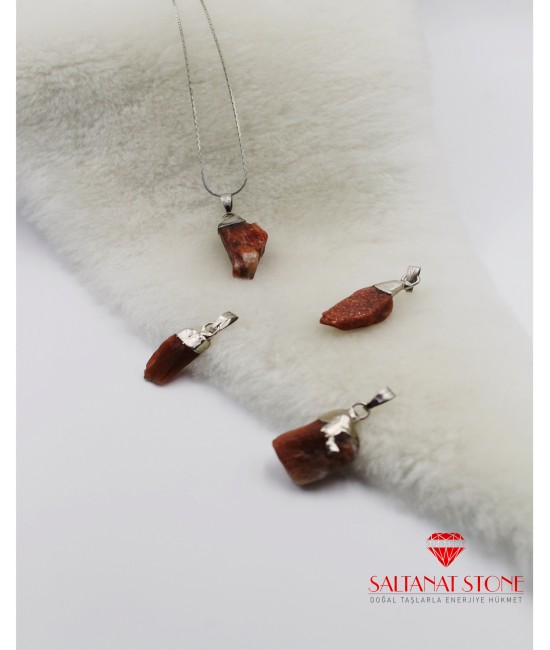 Güneş Taşı Bayan Kolyeucu - BSR02044BK