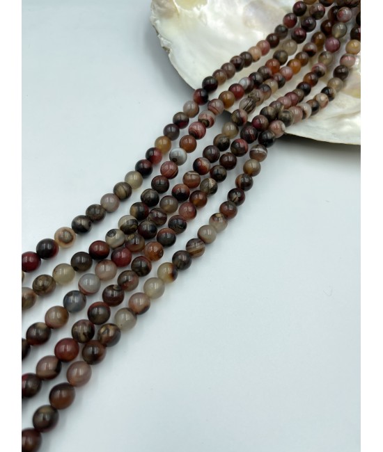 Akik 6mm Düz Kesim - BSR00320D