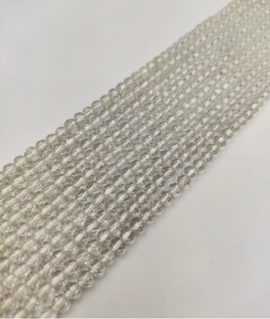 Kristal Kuvars 4mm Faset-BSR00162DT