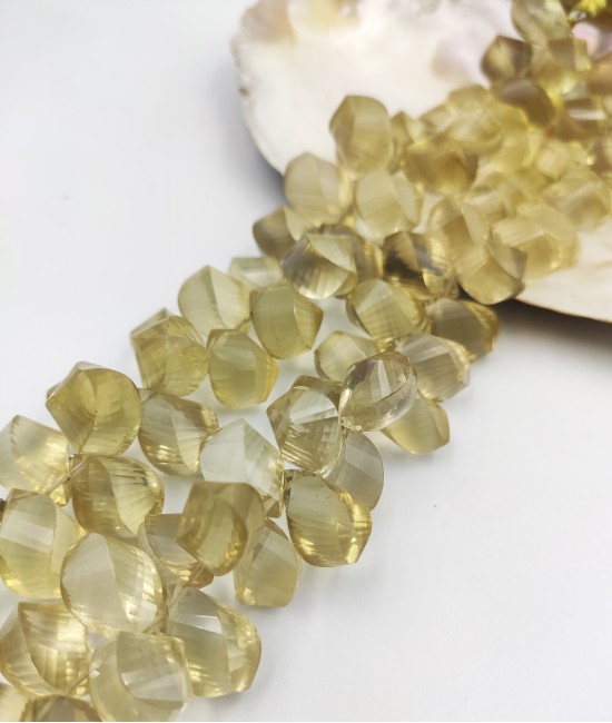 Limon Topaz Damla Kesim Faset-BSR00290DT