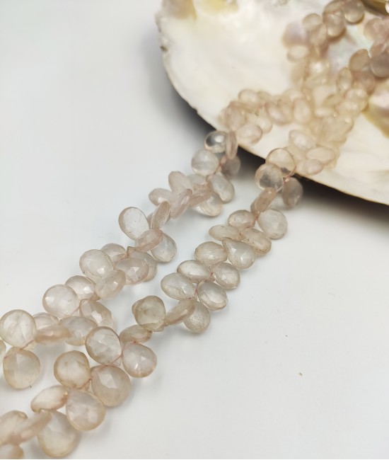 Pembe Kuvars Damla Kesim Faset-BSR00261DT