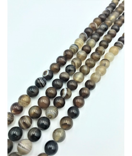 Süleymani Akik 8mm Kabaşon Kesim Doğaltaş BSR00286D