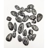 Karlı Obsidyen Kabaşon Kesim Free Size Doğaltaş-BSR0012KY