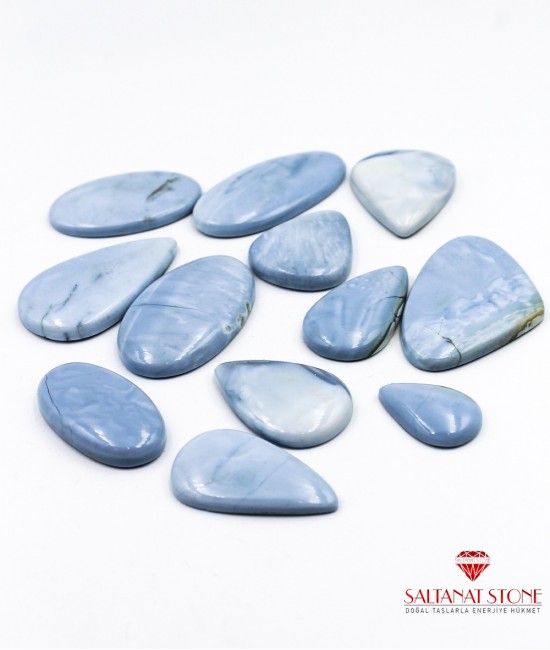 Mavi Opal Kabaşon Kesim Free Size Doğaltaş-BSR0033KY