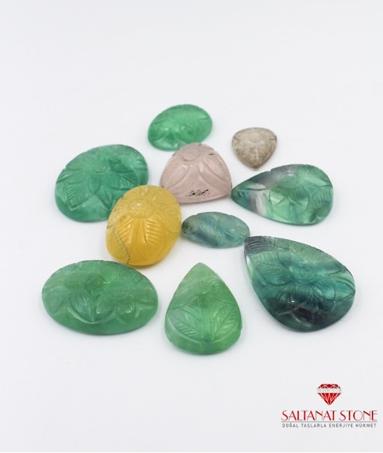 Üstü Desenli Florite Doğaltaş - BSR01957KT