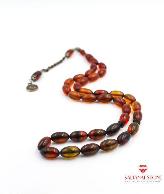 Sıkma Kehribar Tesbih - BSV01592T